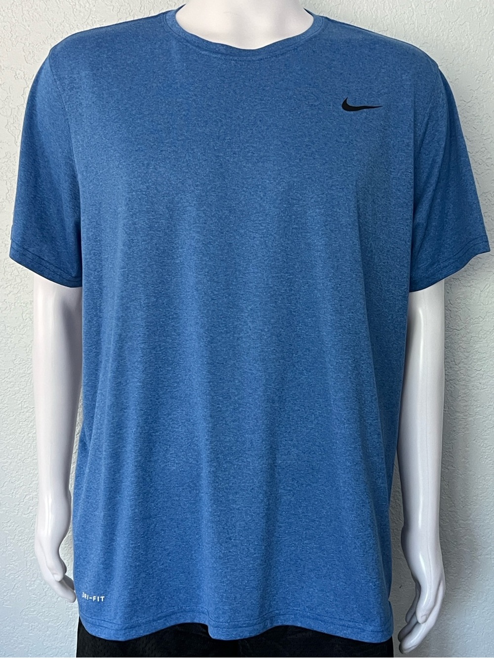 Nike Dri-FIT Men’s XXL Blue Heather Performance T Shirt Running Workout Gym
